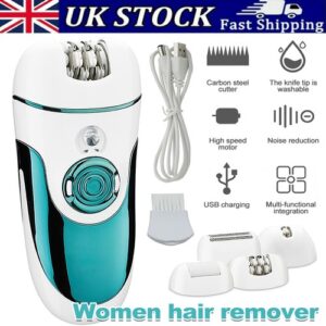 4 in1 Rechargeable Epilator For Women Facial Hair Remover Epilator Shaver Gift
