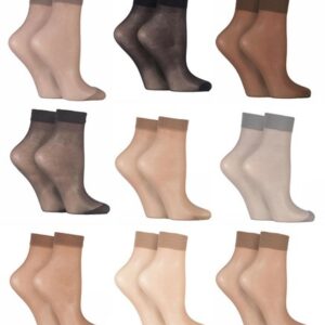 New Sheer Ankle Pop Trousers Breathable Everyday Socks Elastile 20 den Multipack