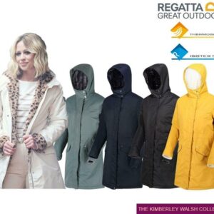 Regatta Womens Daysha Waterproof Jacket Full Zip Up Hooded Coat
