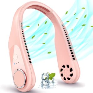 Portable Neck Fan Rechargeable, Personal Fans Round Neck for Women