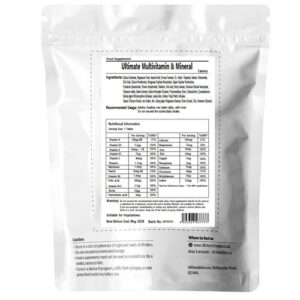 A-Z Multi Vitamins and Minerals for Men Women Tablets – 100% RDA – UK Pills