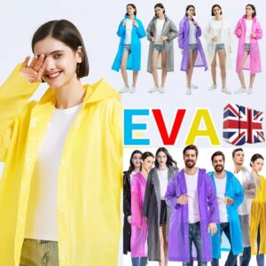 Raincoat Waterproof Poncho Reusable EVA Adult Camping Festival Rain Coat Jackets