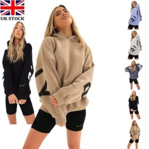 Women Gifts Print Hoodie Hooded Sweatshirt Pullover Loose Casual Sports Tops