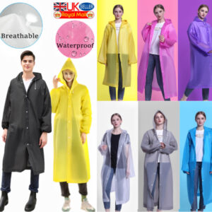 Raincoat Waterproof Poncho Reusable EVA Adult Camping Festival Rain Coat Jackets