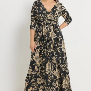 Yours Curve Women’s Plus Size Floral Maxi Dress