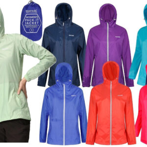 Regatta Womens Ladies Pack It III Waterproof Jacket Packaway Packable Foldable