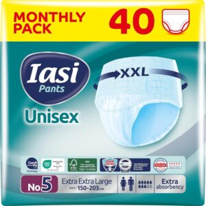 40 x Incontinence Pants Women and Men | Soft-Stretch Waistband | Size XXL
