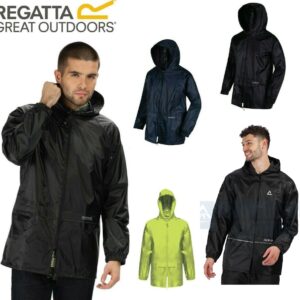 Regatta Mens Womens Stormbreak Waterproof Rain Coat Windproof Jacket Hooded