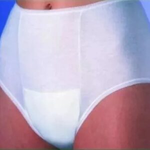 Women’s Ladies Incontinence Pants with pad 100% Cotton Washable SIZE XL