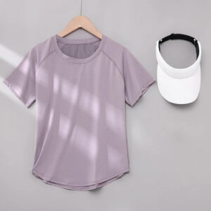 Women Quick Dry Breathable Gym Workout Fitness Running T Shirt Yoga Top  UK