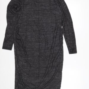 H&M Maternity Grey Jersey Bodycon Dress Women’s Size M Long Sleeve
