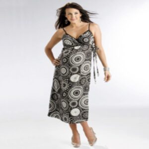 BLACK AND WHITE STRAPPY MATERNITY WRAP MAXI DRESS SIZE XS/8