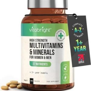 High Strength Multivitamins with Iron & Minerals | 400 Vegan Multivitamin Tablet