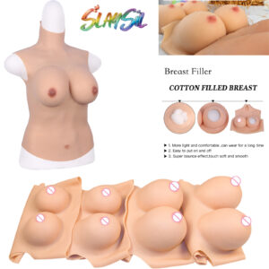 Realistic C-G Cup Silicone Breast Forms Breast Plate Fake Boobs For Crossdresser