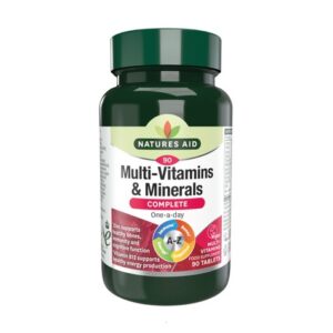 Natures Aid Multivitamins & Minerals – One-a-Day High Multi-Vit 90 Tablets