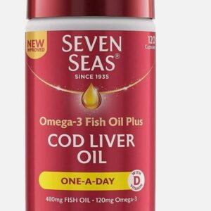 2x – Seven Seas Omega-3 & Gut Friendly Bacteria 30 Day Pack  100% GENUINE NEW 🟢