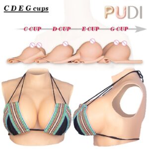 Realistic C-H Cup Silicone Breast Forms Breast Plate Fake Boobs For Crossdresser