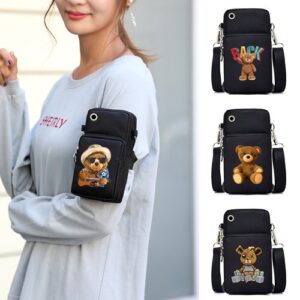 Lightweight Cell Phone Crossbody Shoulder Travel Bag With Earphone Hole