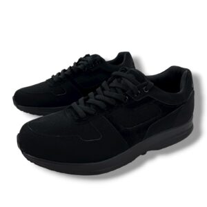 Unisex Mens Womens Black Arch Support Orthopedic Comfort Walking Shoes Trainers
