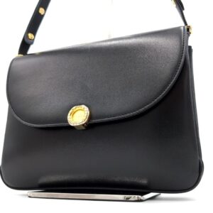BALLY Shoulder Bag 3 compartments formal ceremonies weddings funerals Gold