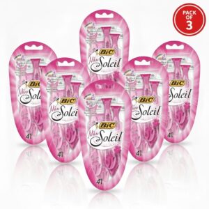 BIC Miss Soleil Disposable Women’s Razors, Smooth Shave for Skin