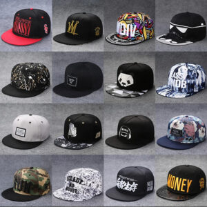 Baseball Cap Snapback Flat Peak Men Women Hip Hop Rap Sport Hat UK