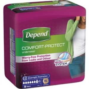 Soft, Absorbent Extra-Large Incontinence Pants for Women – 9 Pack of Comfort