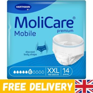 Mobile 6 Drops Size XXL | Bariatric Incontinence Pants | Reliable Leakage