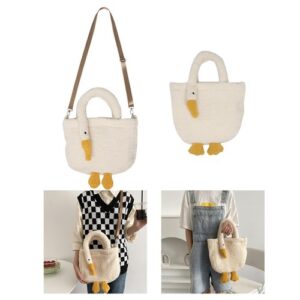 Cartoon Women’s Shoulder Bag Goose Shaped Girl Gift Crossbody Soft Plush