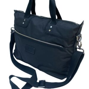 LACOSTE TOTE BAG Horizontal  Shoulder Strap Vintage N14 Soho Range Black NEW