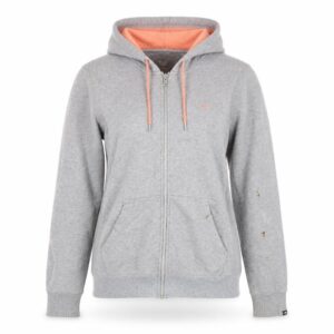 Nike Womens Full Zip Hoodie Size L Grey Long Sleeve Activewear Hooded