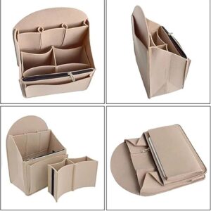 Travel Insert Bag Backpack Organizer Multi Pocket Handbag Felt Makeup Case