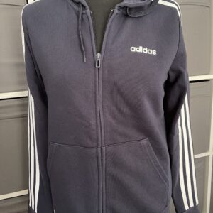 Women’s Adidas Navy Zip Up Hoodie Size M 12-14