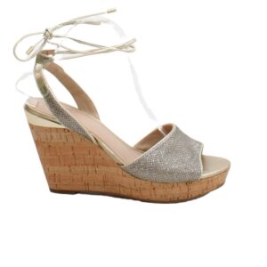 Guess Women’s Sandals UK 6.5 Gold Other with Polyester Espadrille