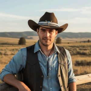 Western Cowboy Hat Cap Outdoor Travel Sun Protection Knight Hat Breathable﻿ UK