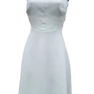 12 UK Karen Millen Aqua Green Asymmetric Hem Prom Wedding Guest Corset Dress
