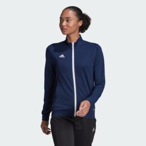 adidas Tracksuit Jacket Womens Entrada Navy Football Track Top Long Sleeve