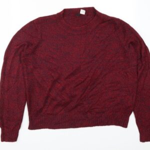Womens UK Size M H&M Red Pullover Jumper