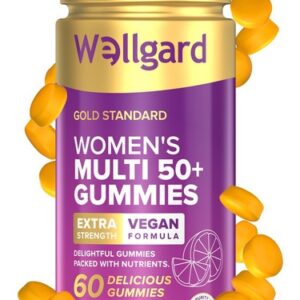 Wellgard Multi Vitamins for Women Over 50 Gummies – 60 count (Pack of 1)