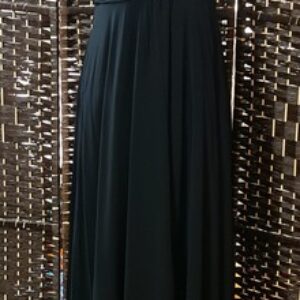 COAST Size 14 UK Maxi Black Dress + Lining Pit-Pit 48cm/19″- Pit-Hem 125cm/49″