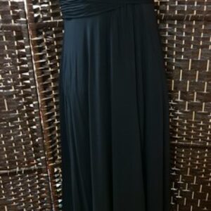 COAST Size 14 UK Maxi Black Dress + Lining Pit-Pit 48cm/19″- Pit-Hem 125cm/49″