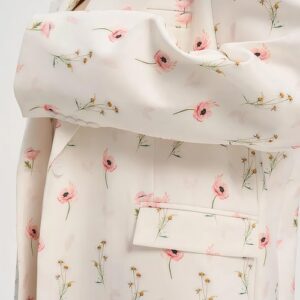 Ladies Casual Printed Jacket Long Sleeve Regular Length for Summer Fitness