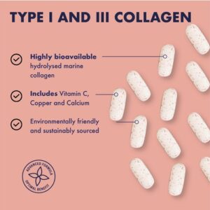 Higher Nature Collagen with Vitamin C, Copper & Calcium 180 Tablets