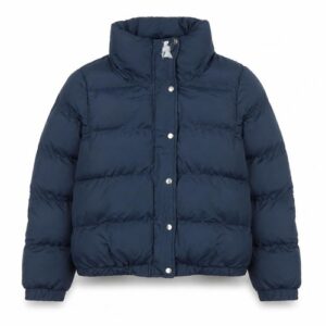 Brave Soul Womens Puffer Jacket Size 14 Blue Short Long Sleeve Casual Padded