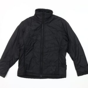 Columbia Womens Puffer Jacket Size S Black Long Sleeve Casual Full Zip