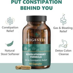 Digestic Revolutionary Formula IBS & Constipation Relief Capsules (60 Capsule)