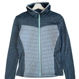 Dare 2B Jacket Obstinacy II Womens UK 10 Blue Grey Hybrid Quilted Hooded Outdoor