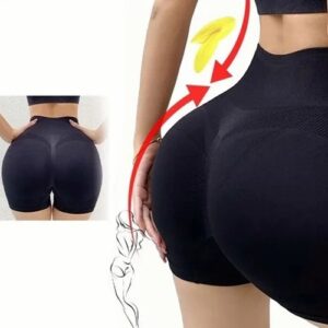 Black S M 40-65kg Women's Workout Shorts Butt Lifting Yoga Shorts High Wais