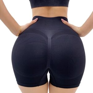 Black S M 40-65kg Women's Workout Shorts Butt Lifting Yoga Shorts High Wais