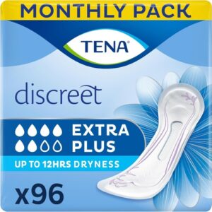 96 x TENA Discreet Extra Plus Pads For Bladder Weakness  6 x Packs of 16